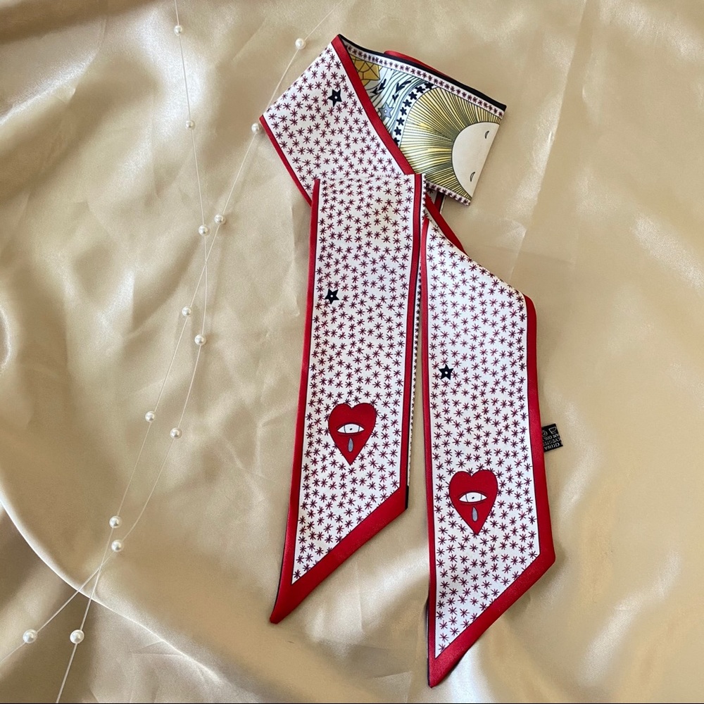 💕Last One Tarot Sun Heart Art Print Narrow Scarf - Picture 2 of 7